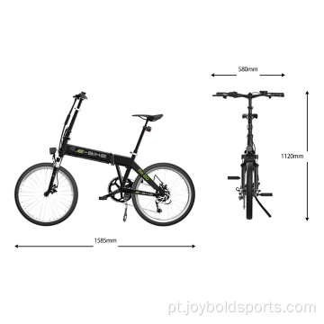 Bicicleta elétrica dobrável sem escova de 20 polegadas